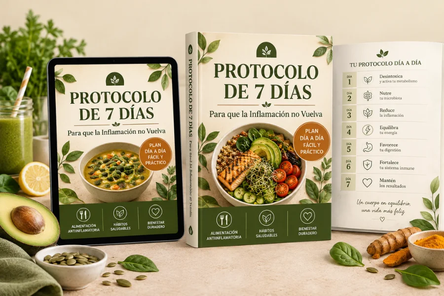 Mockup del bono Protocolo de 7 Días Para Que la Inflamación No Vuelva